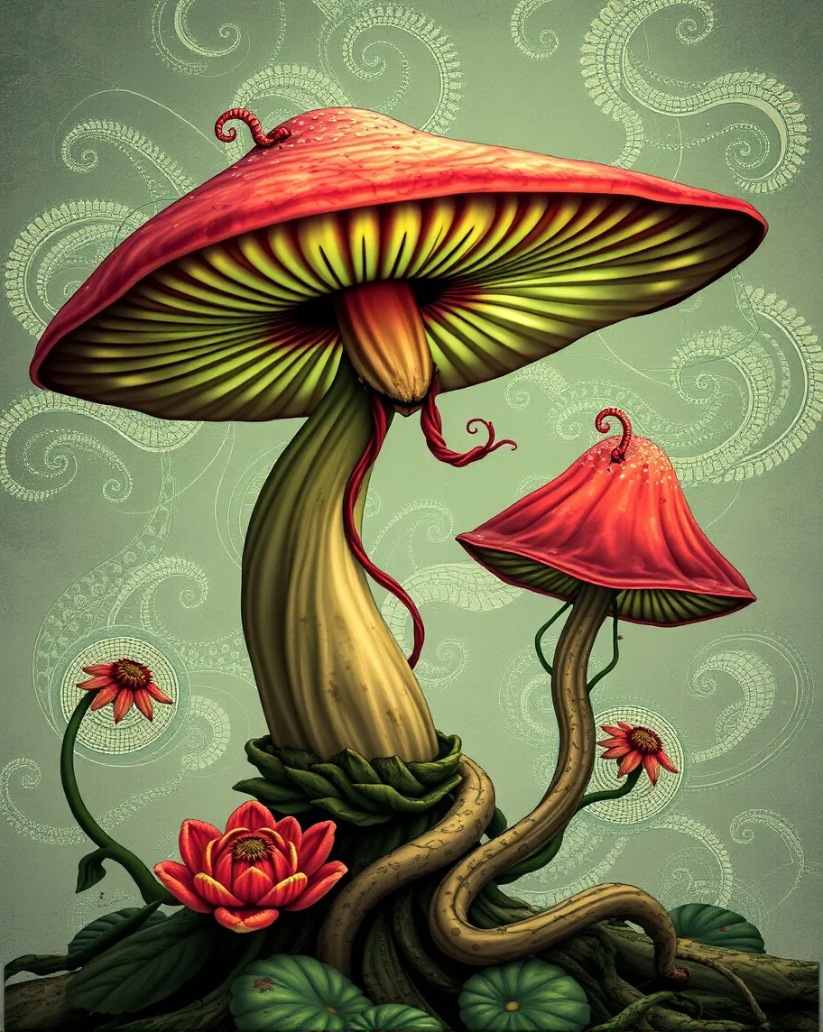 Poison mushroom - Free AI Photo Generator - starryai