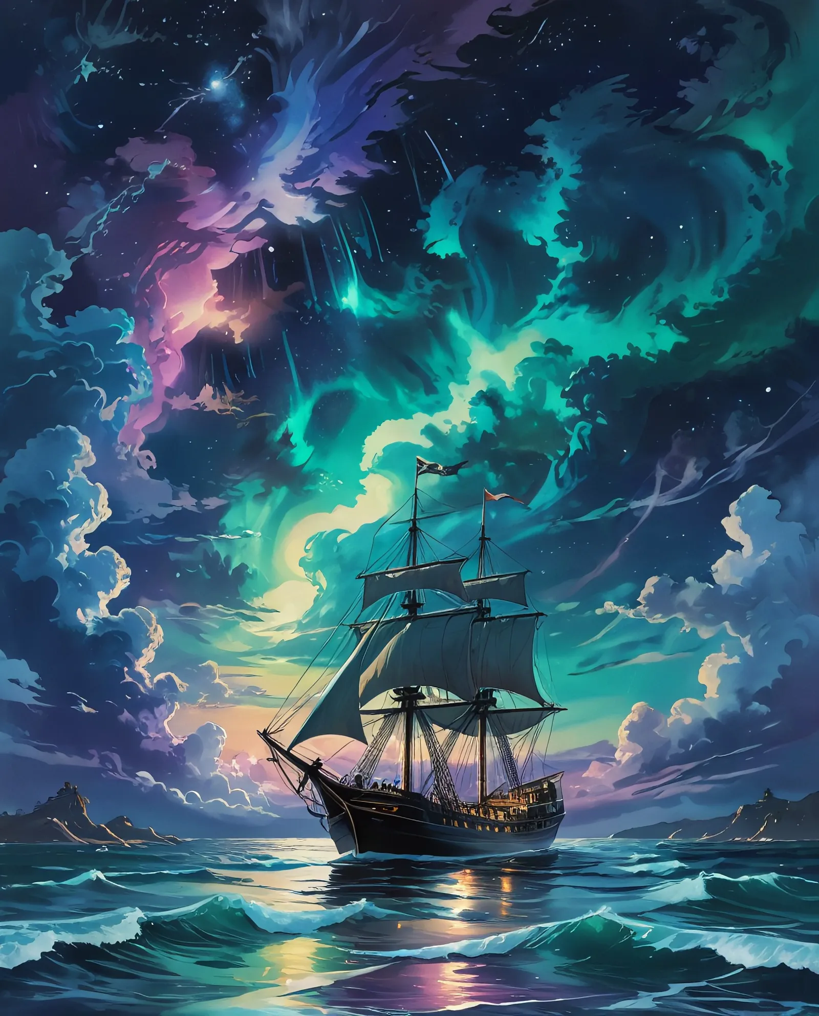 digital painting A luminous a - Free AI Photo Generator - starryai