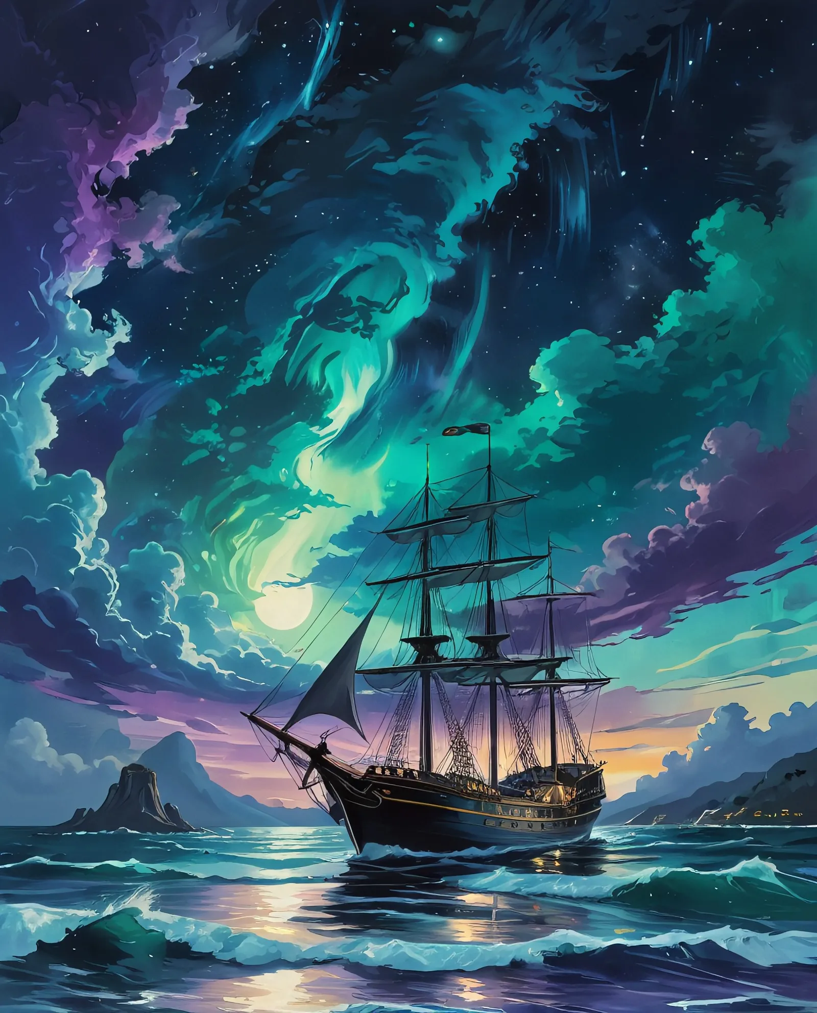 digital painting A luminous a - Free AI Photo Generator - starryai