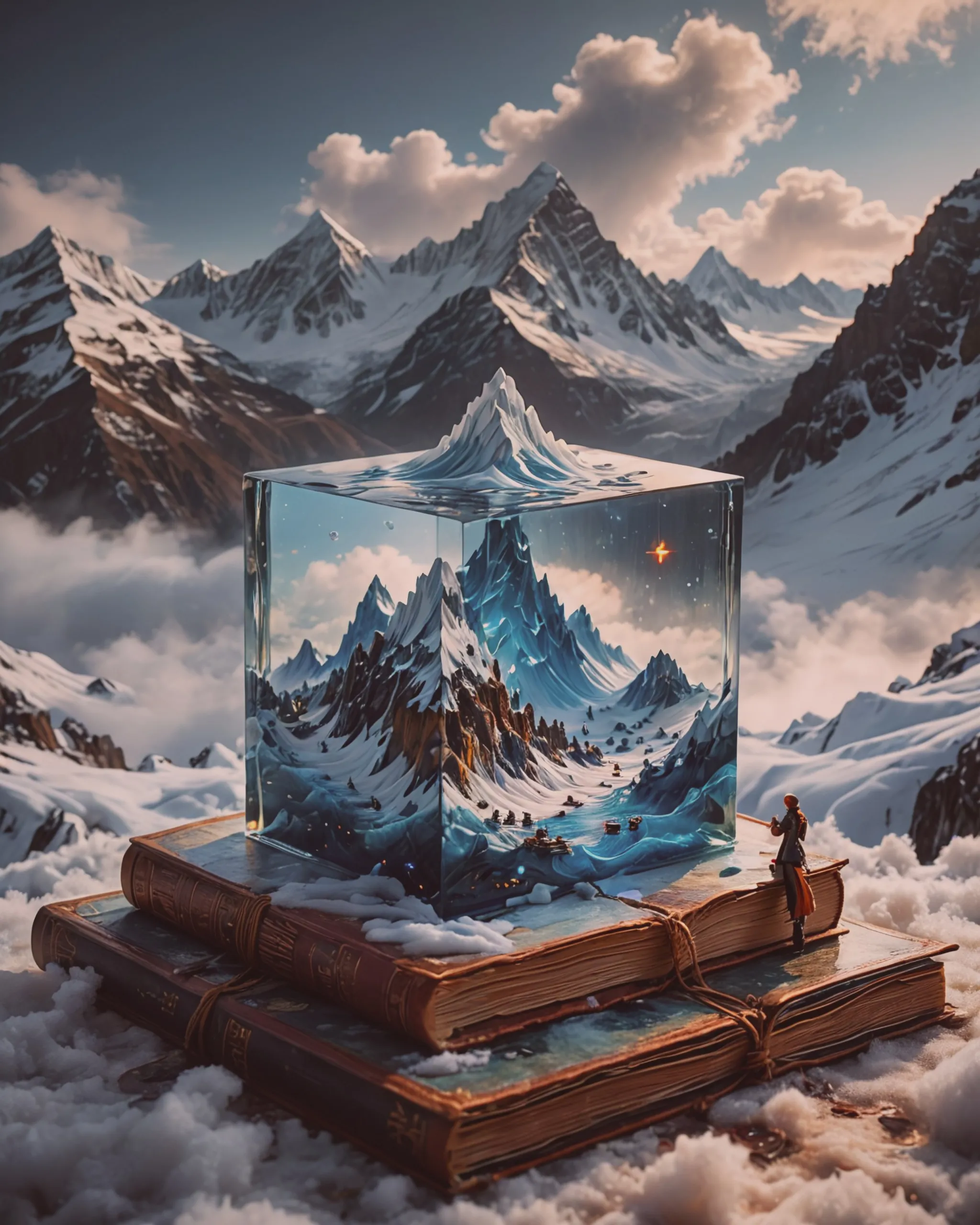 Conceptual surreal art a glowing - Free AI Photo Generator - starryai