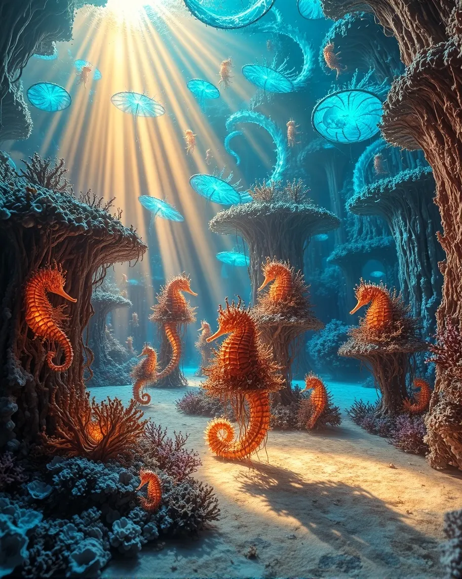 Create a hyper-realistic 3D realm - Free AI Photo Generator - starryai
