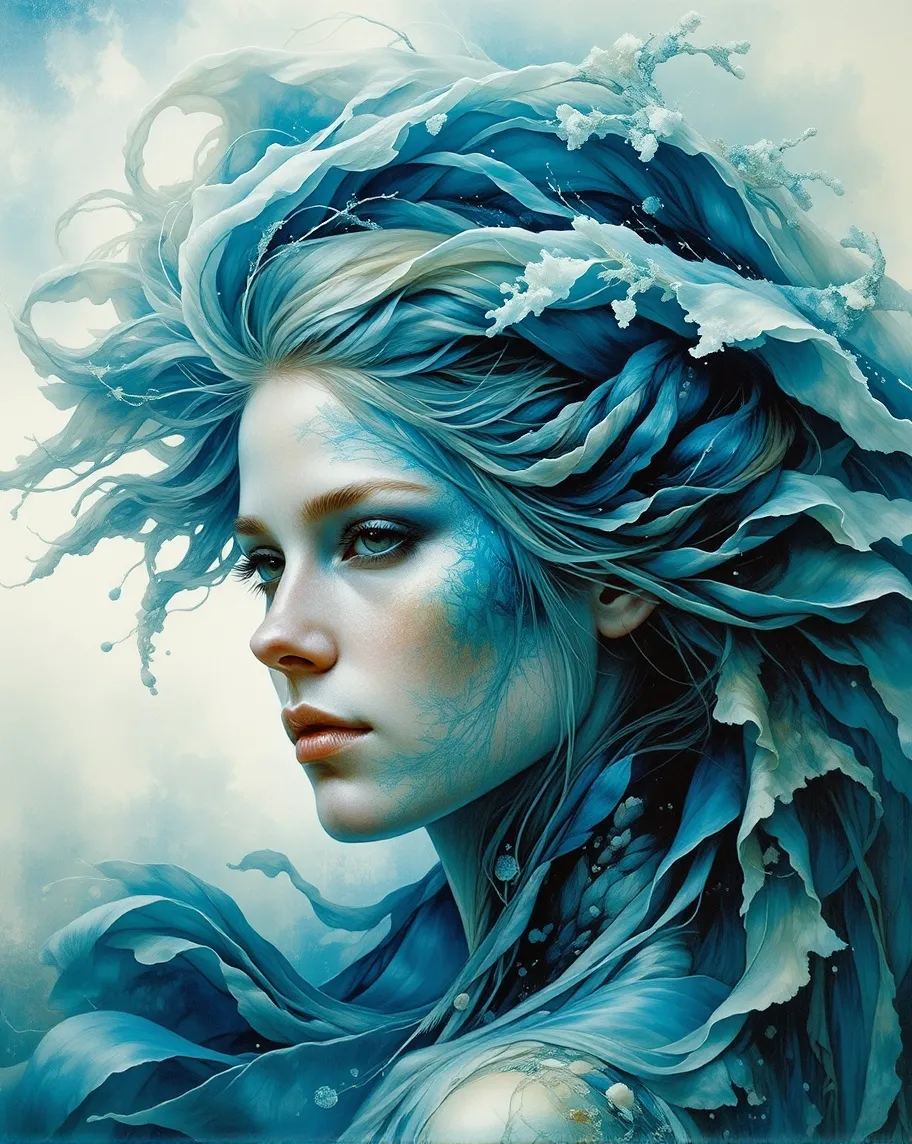 A surreal portrait a female from - Free AI Photo Generator - starryai