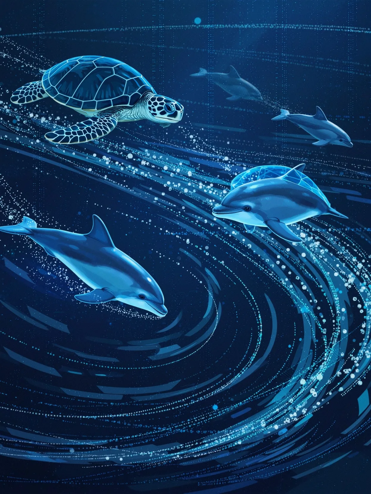 a futuristic underwater world, - Free AI Photo Generator - starryai
