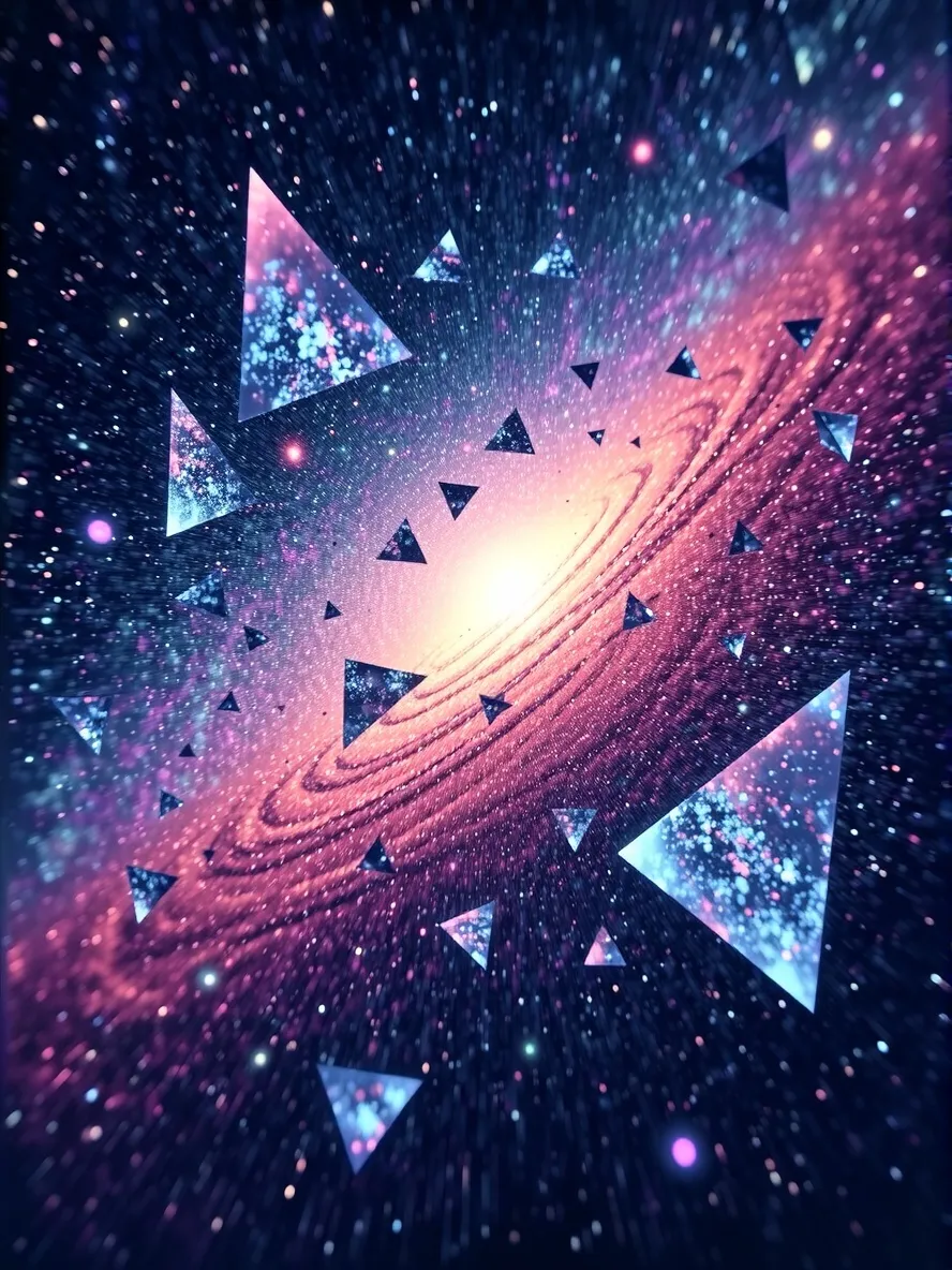 A vast galaxy shattered into each - Free AI Photo Generator - starryai