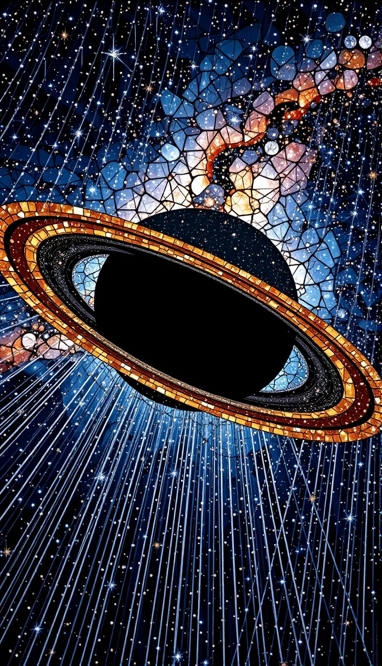 Stained glass galaxies inspired, - Free AI Photo Generator - starryai