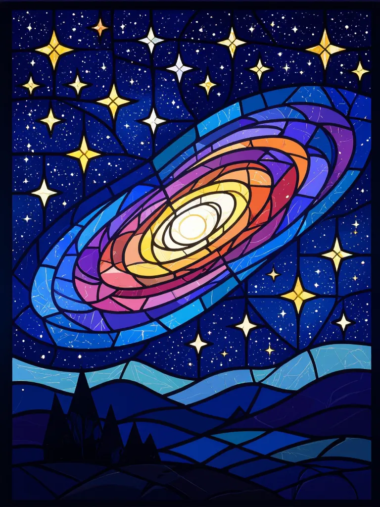 Create a Starry Nights Galaxy - Free AI Photo Generator - starryai
