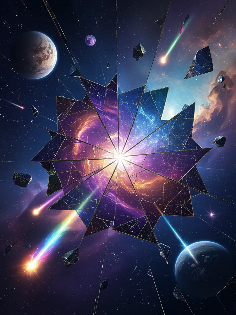 A surreal cosmic scene where a - Free AI Photo Generator - starryai