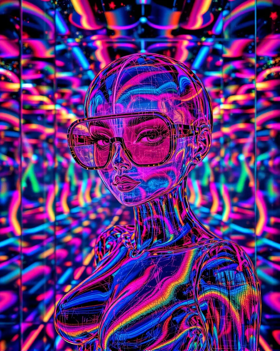 Stained glass Galaxy - Free AI Photo Generator - starryai