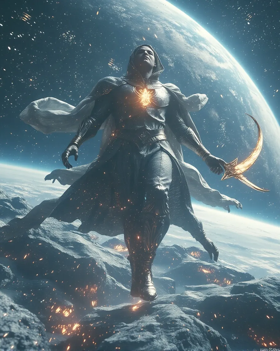 Christopher, a celestial savior, - Free AI Photo Generator - starryai