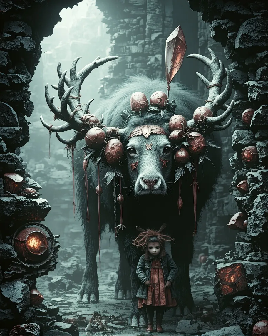 A giant beast, covered rich a a - Free AI Photo Generator - starryai