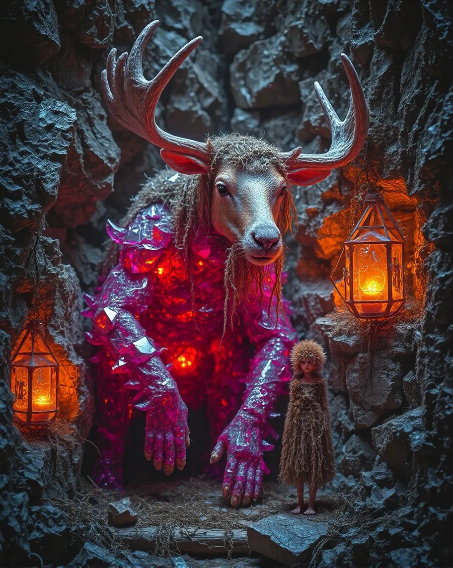 A giant beast, covered rich a a - Free AI Photo Generator - starryai