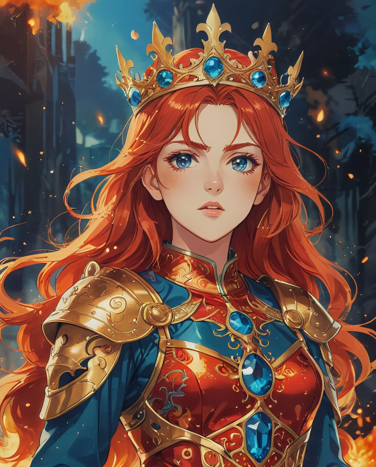 Digital illustration a woman long - Free AI Photo Generator - starryai