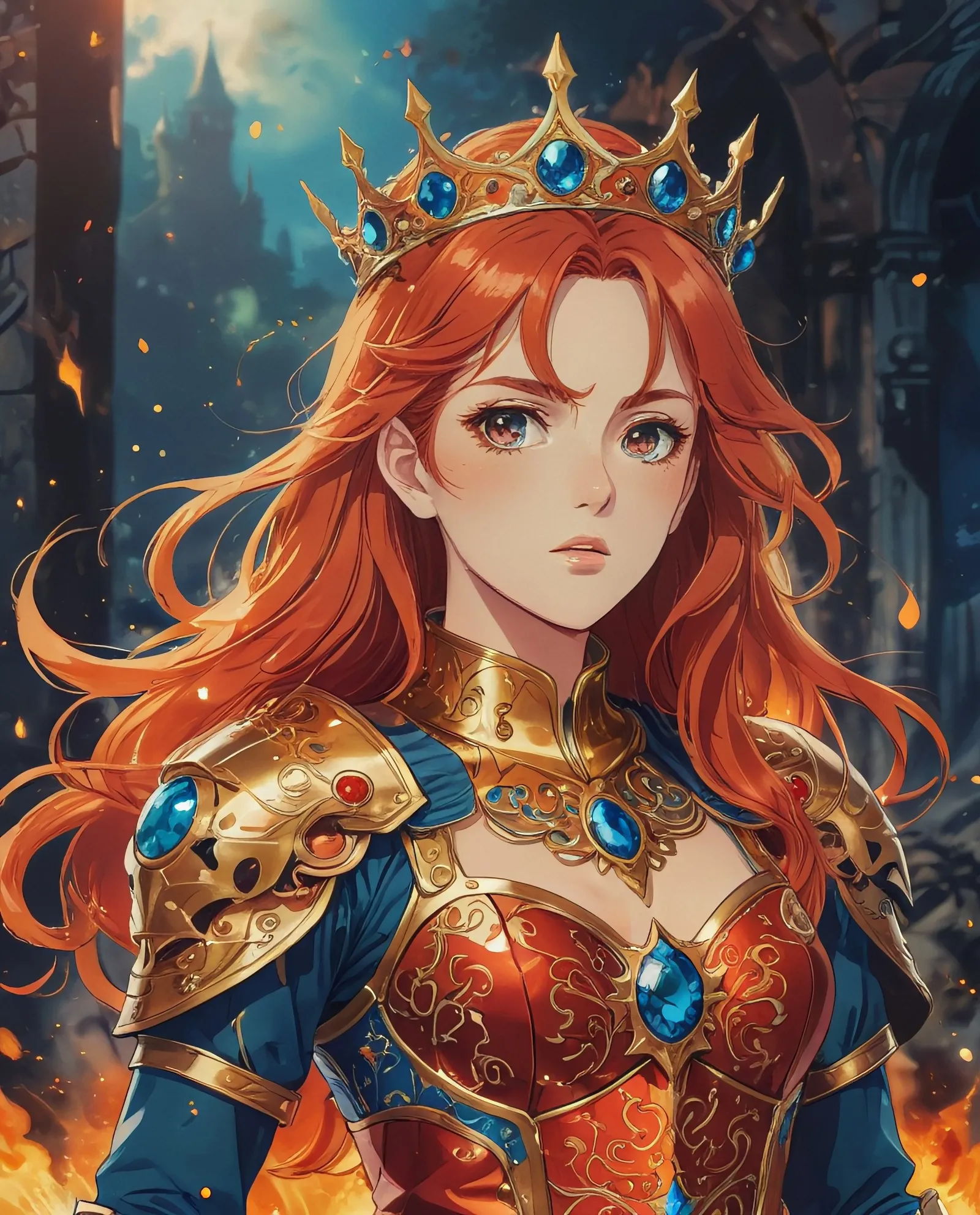 Digital illustration a woman long - Free AI Photo Generator - starryai
