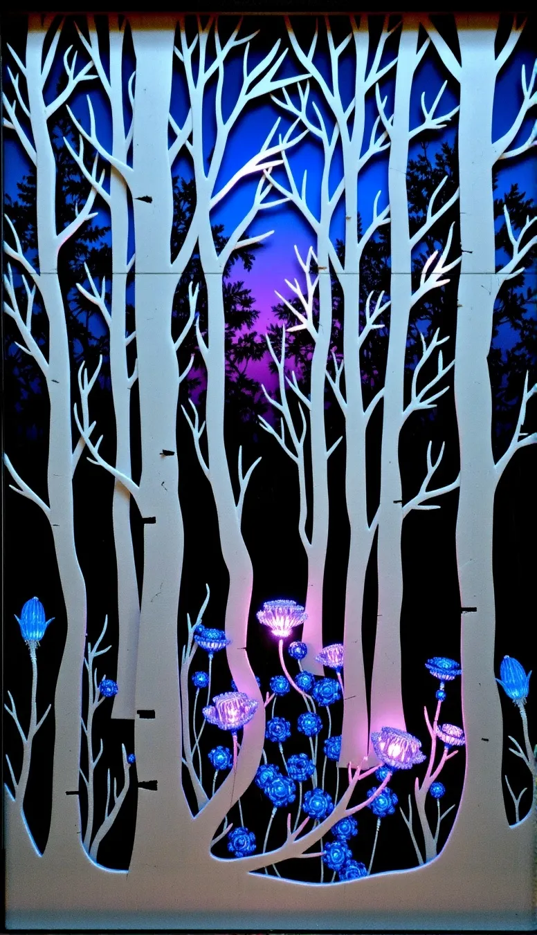 Laser cut shadowbox wall art a at - Free AI Photo Generator - starryai