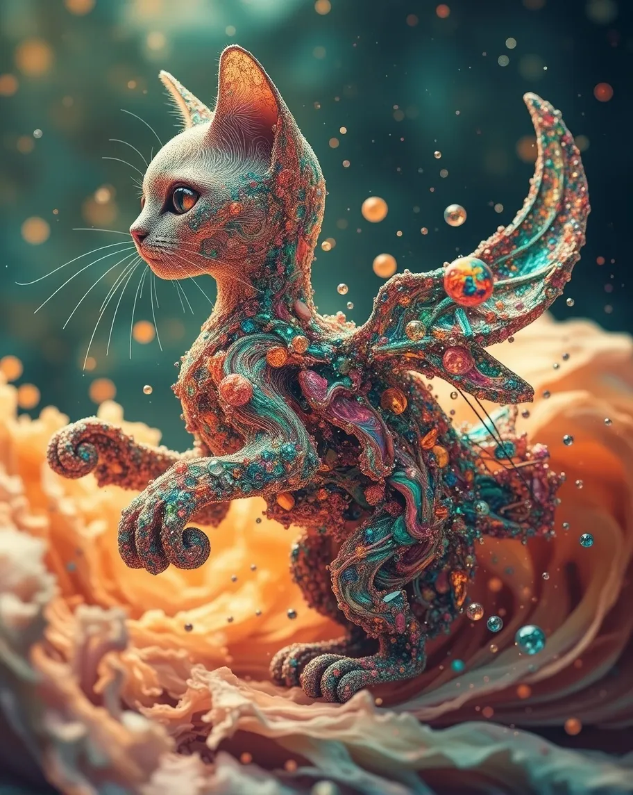 A surreal fantasy subatomic from - Free AI Photo Generator - starryai