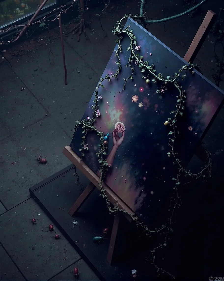 A surreal still life where nature - Free AI Photo Generator - starryai