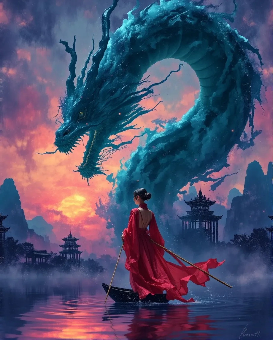 A minimalist watercolor fantasy - Free AI Photo Generator - starryai