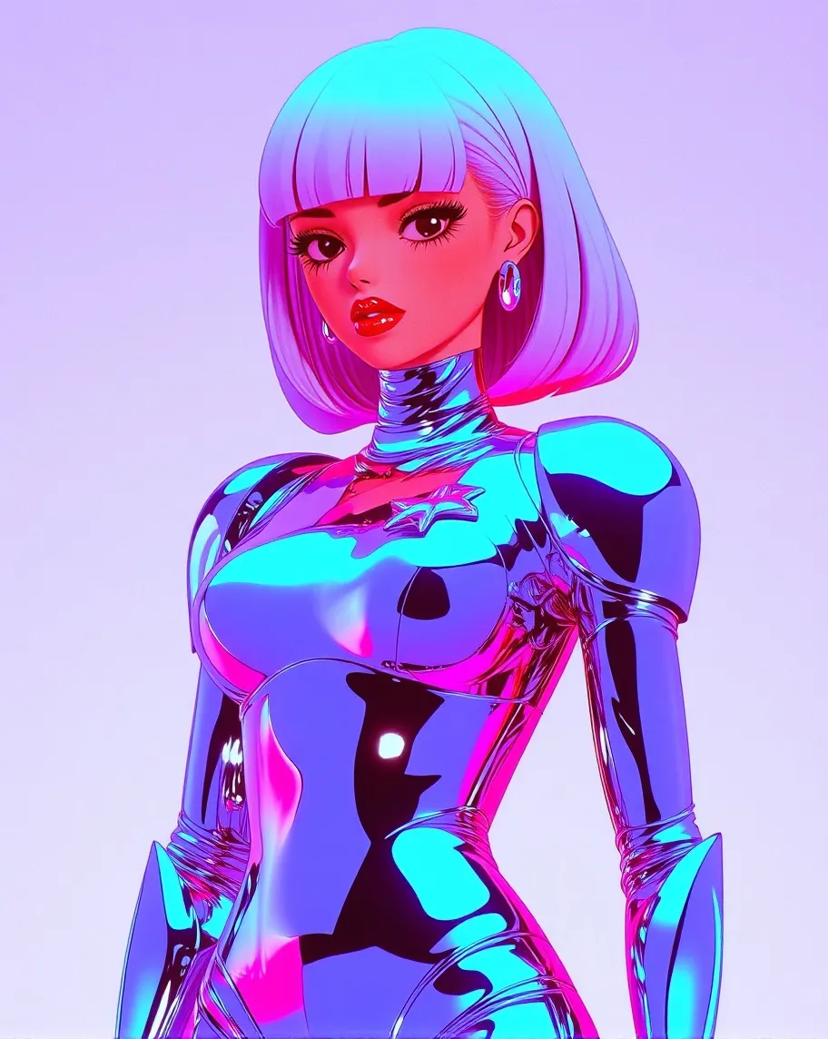 Full-body portrait a futuristic - Free AI Photo Generator - starryai