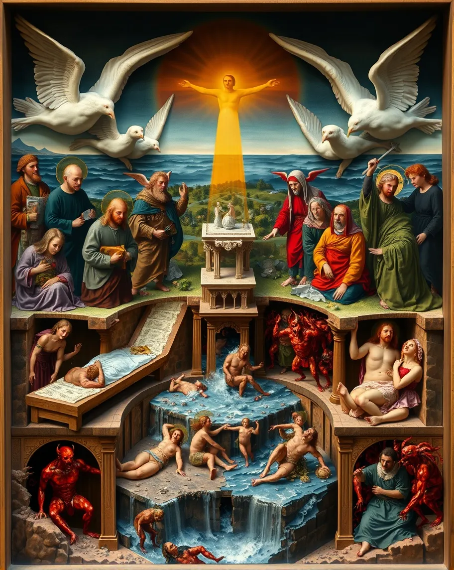 Judgement Rendered ((High Relief Trompe landscape 3 - Free AI Photo Generator - starryai