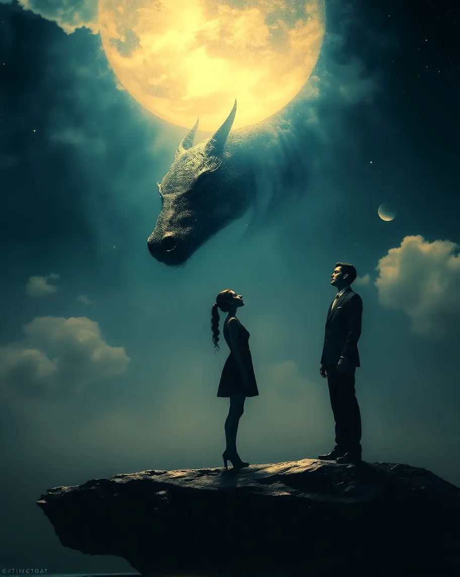 A lone human standing on a stone - Free AI Photo Generator - starryai