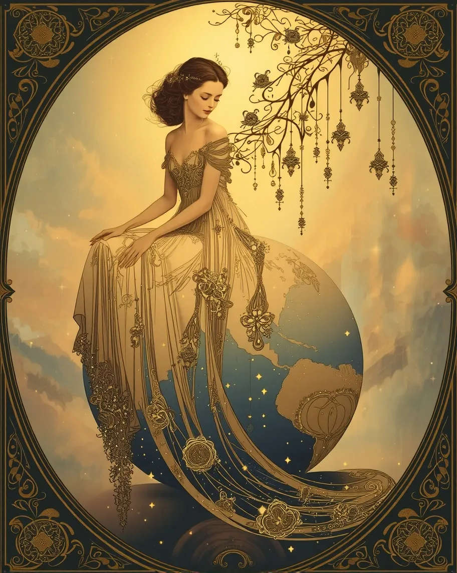 ethereal queen sits gracefully - Free AI Photo Generator - starryai