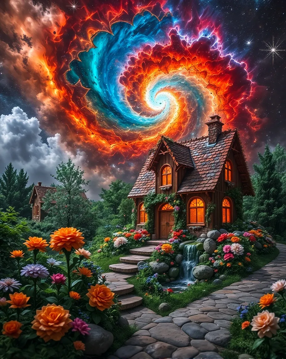 A beautiful nebulous cosmic swirl - Free AI Photo Generator - starryai