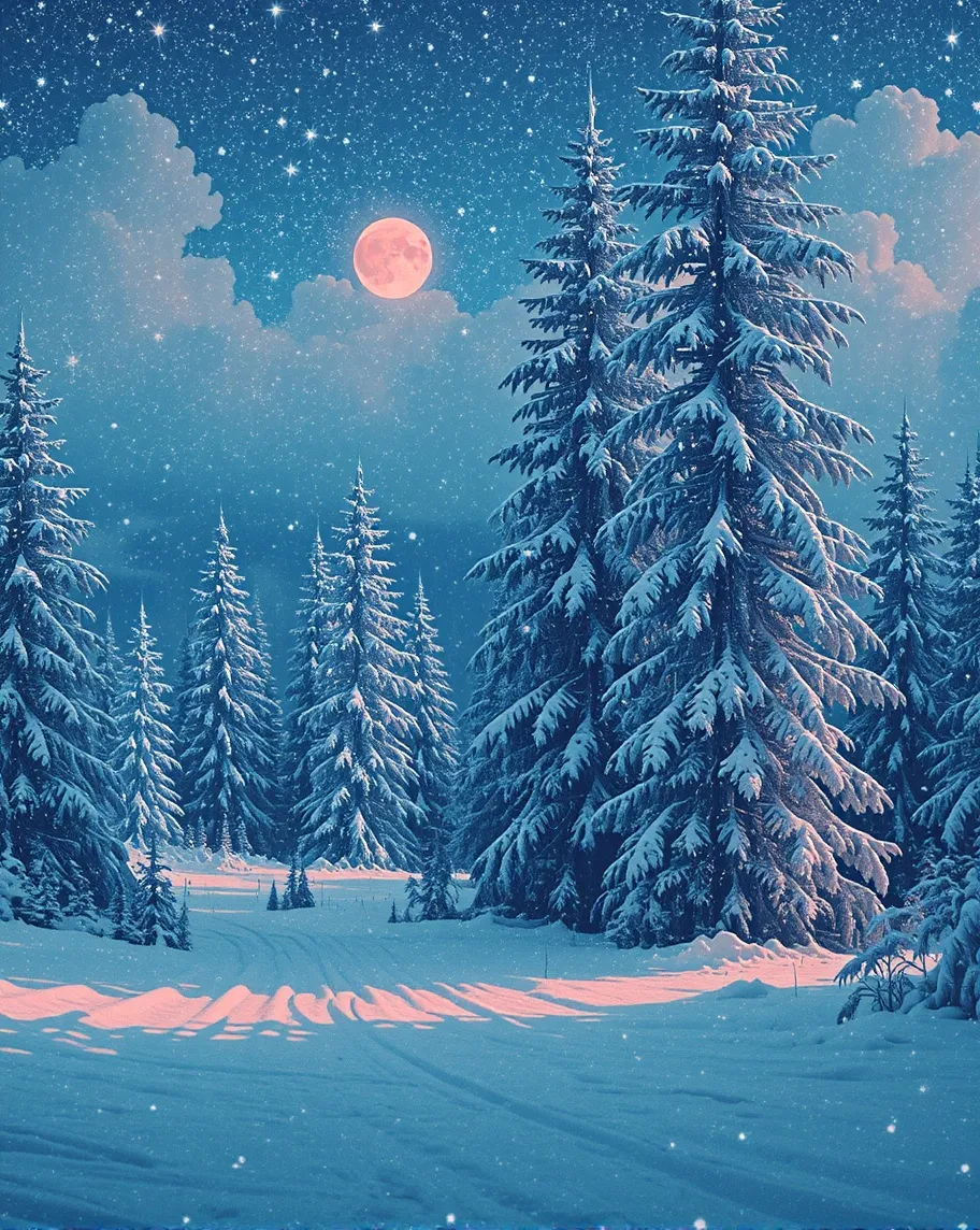 A magnificent winter wonderland. - Free AI Photo Generator - starryai