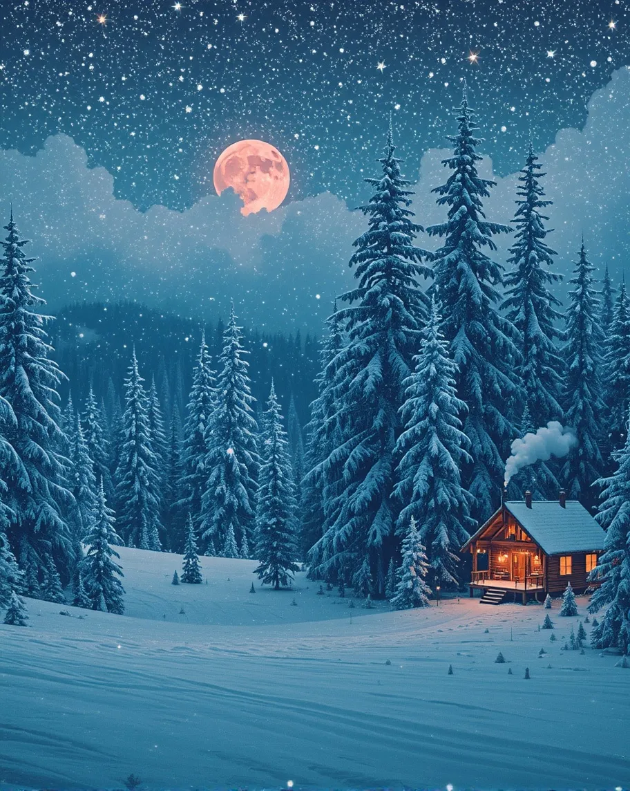 A magnificent winter wonderland - Free AI Photo Generator - starryai