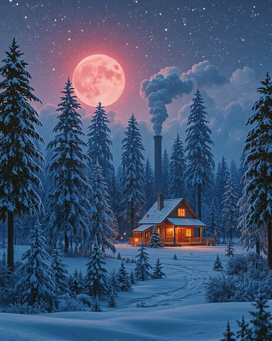 A magnificent winter wonderland - Free AI Photo Generator - starryai