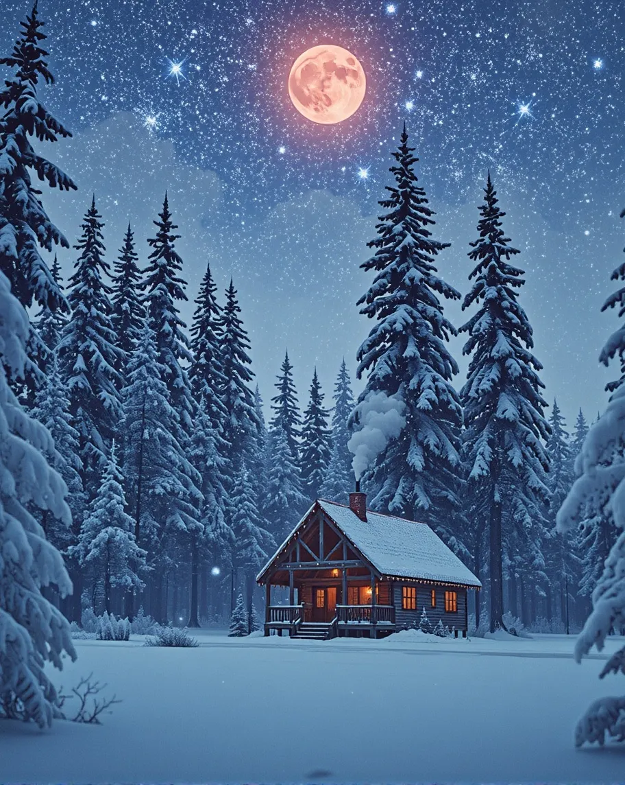 A magnificent winter wonderland - Free AI Photo Generator - starryai