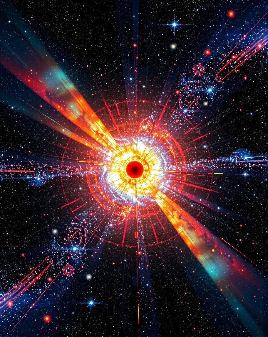 Stained glass galaxies inspired, - Free AI Photo Generator - starryai