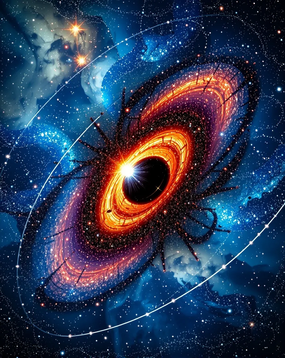 Stained glass galaxies inspired, - Free AI Photo Generator - starryai