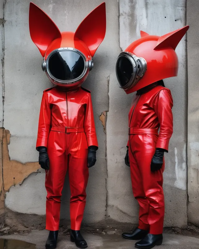 Two surreal humanoid figures - Free AI Photo Generator - starryai