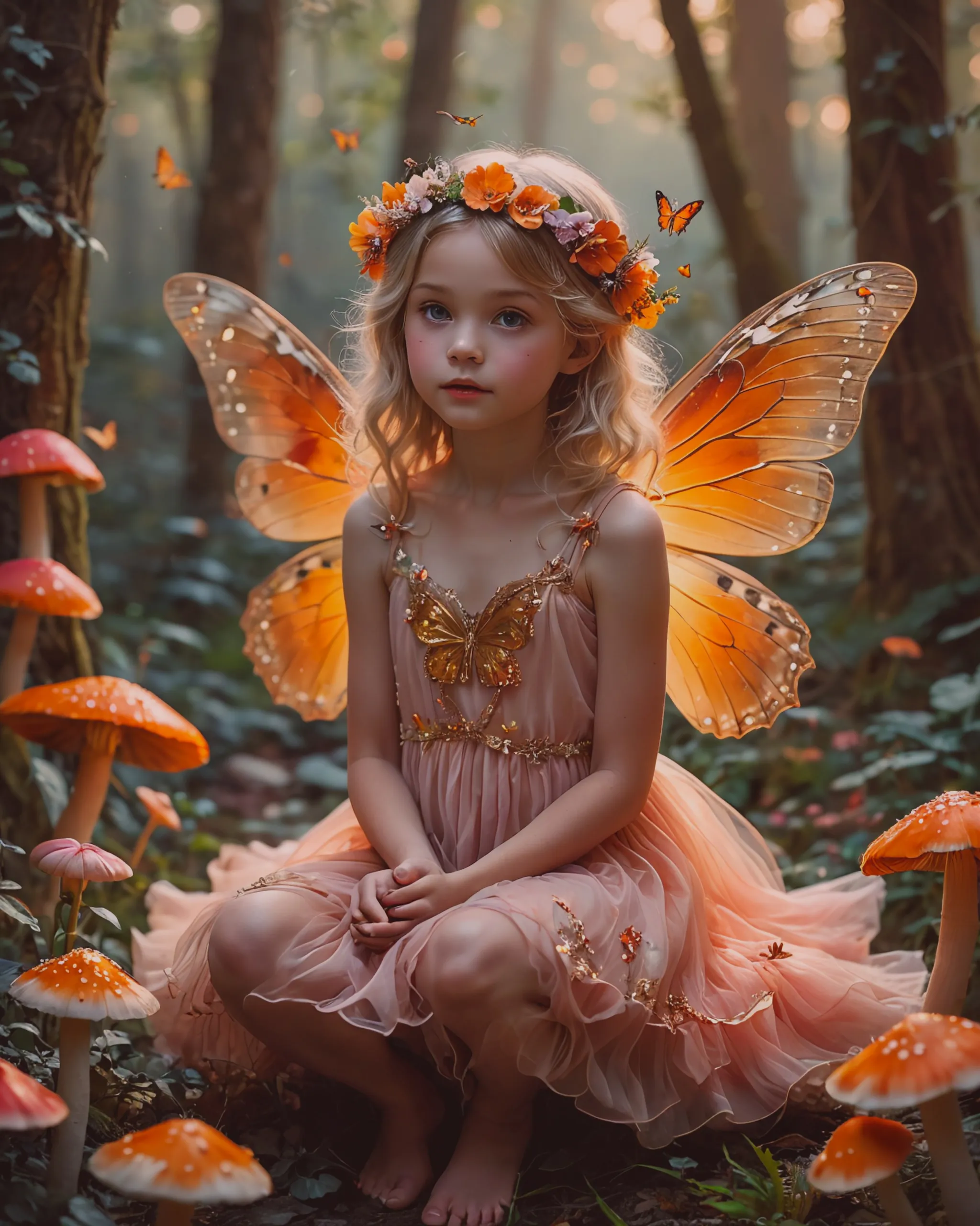 A whimsical scene featuring a 6 - Free AI Photo Generator - starryai