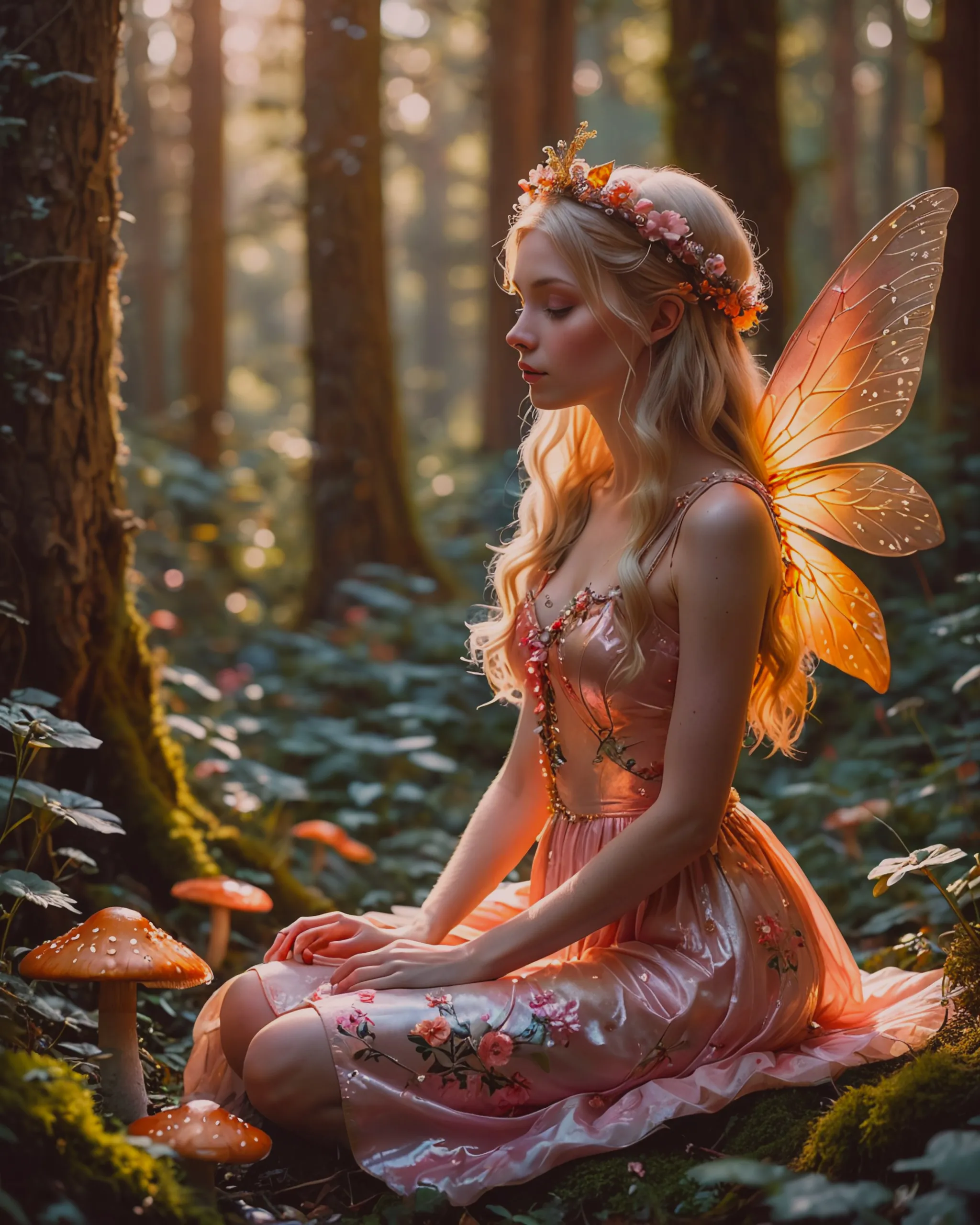 A whimsical scene featuring a 6 - Free AI Photo Generator - starryai