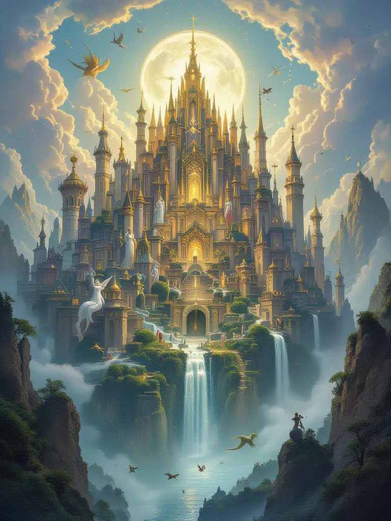 Mythical city - Free AI Photo Generator - starryai