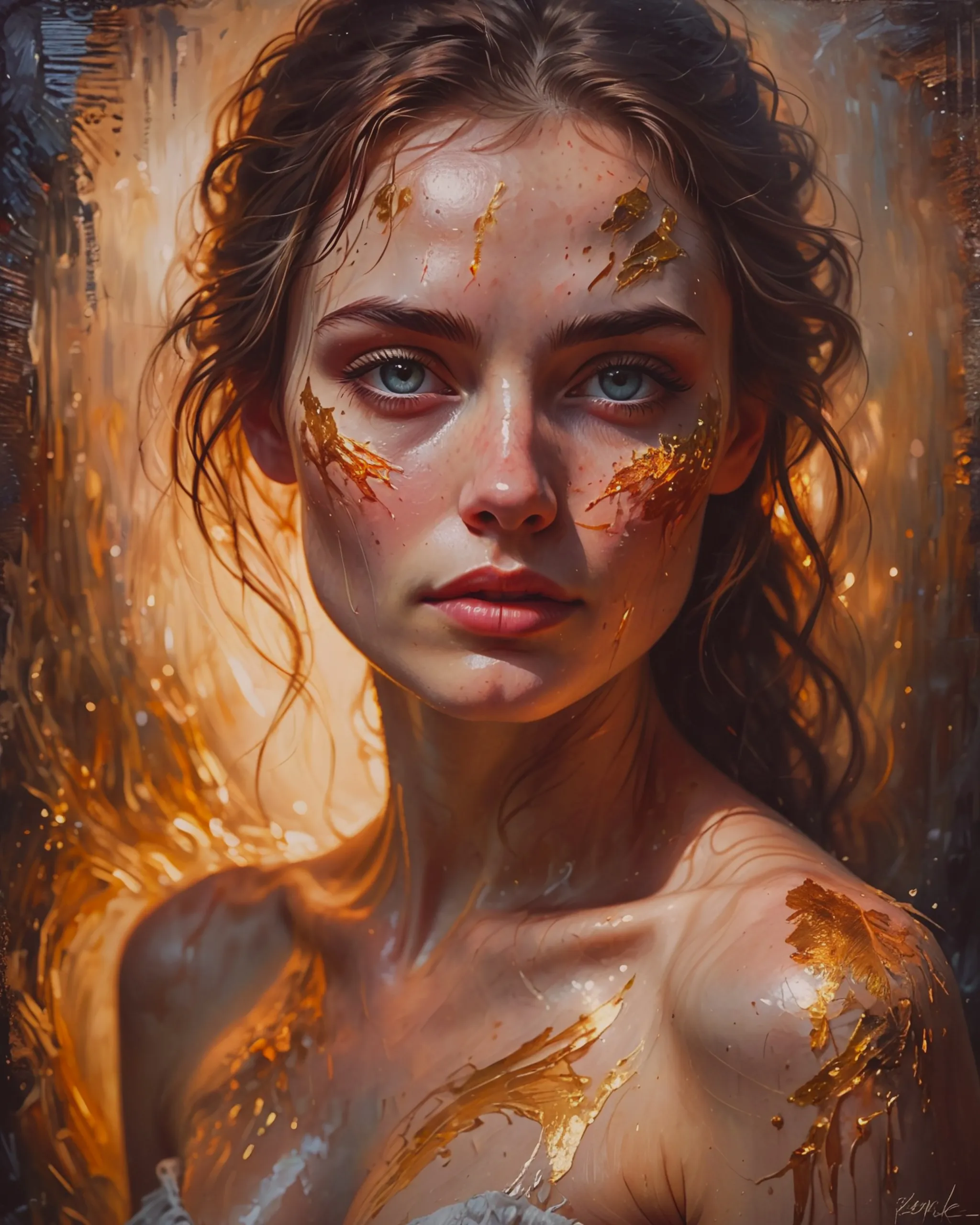 a woman stunningly detailed eyes - Free AI Photo Generator - starryai