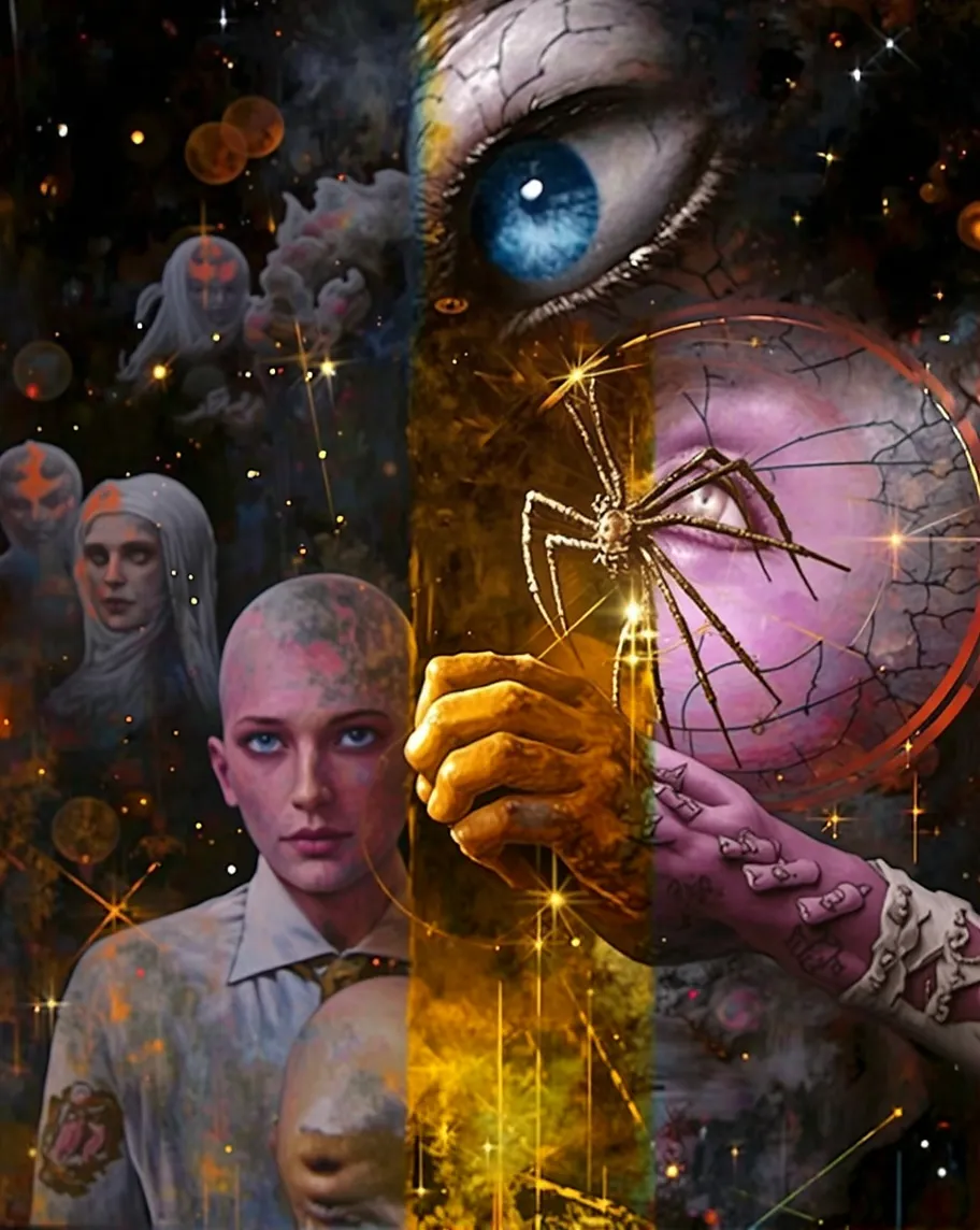 Stained glass galaxies inspired, - Free AI Photo Generator - starryai