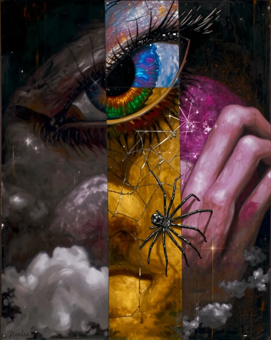 Stained glass galaxies inspired, - Free AI Photo Generator - starryai
