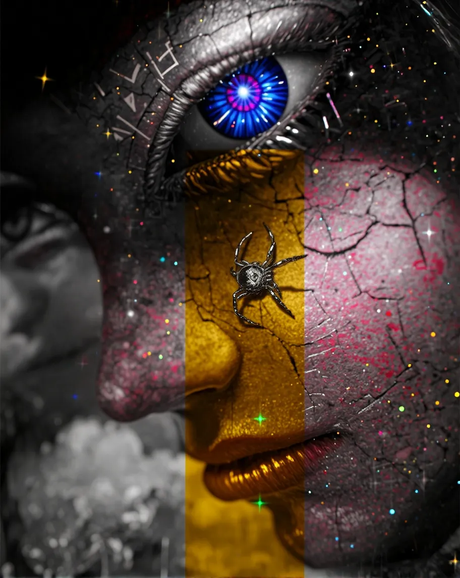 Stained glass galaxies inspired, - Free AI Photo Generator - starryai
