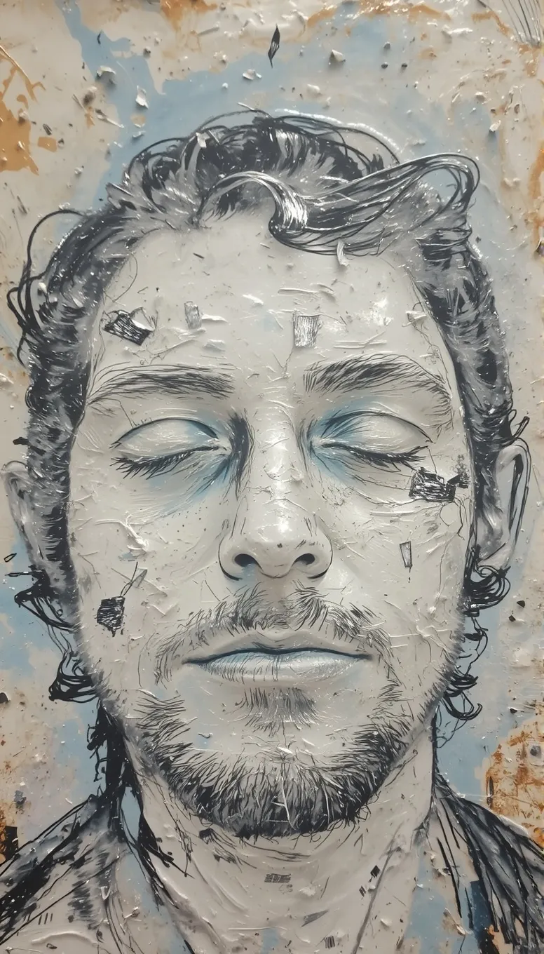 Messy ink, painting, 3-D highly - Free AI Photo Generator - starryai