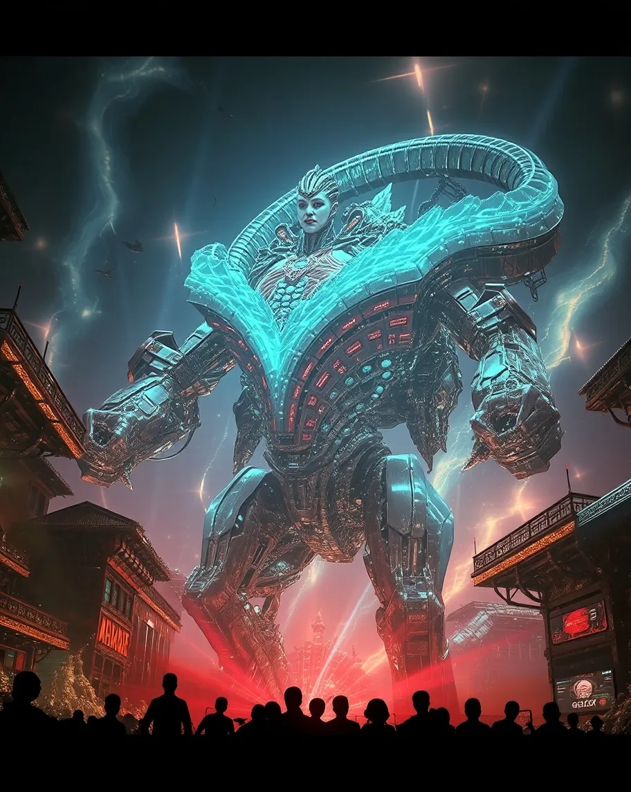 Gigantic semi-organic, monster - Free AI Photo Generator - starryai