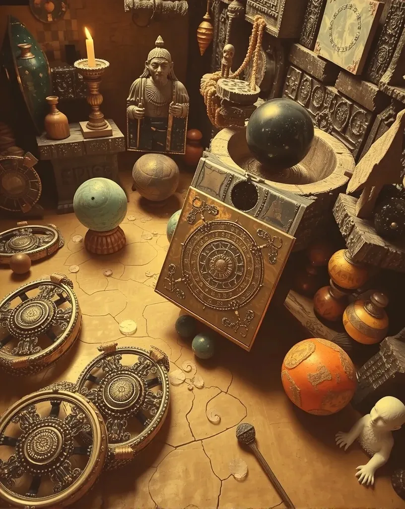 Ancient mystical relics, hidden - Free AI Photo Generator - starryai