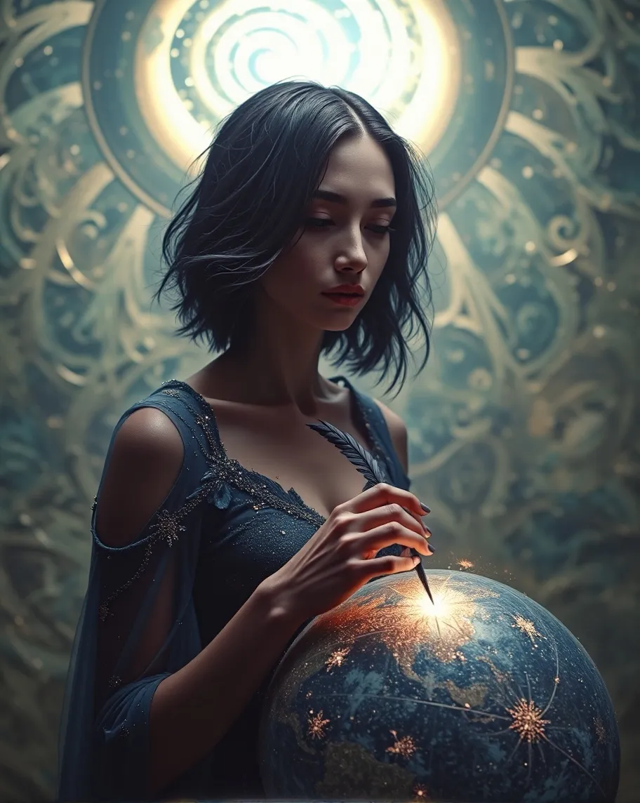 A portrait a beautiful, slender - Free AI Photo Generator - starryai