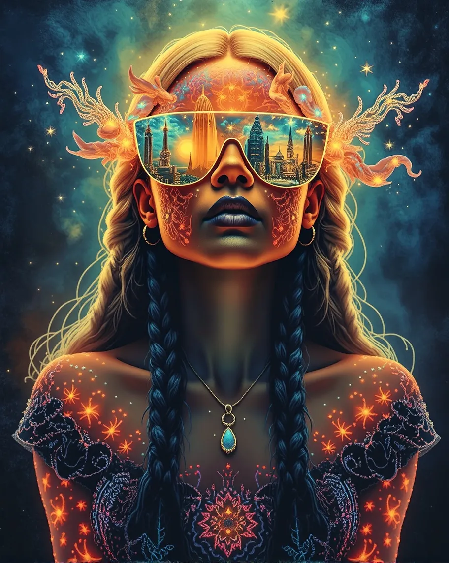 A striking conceptual featuring - Free AI Photo Generator - starryai