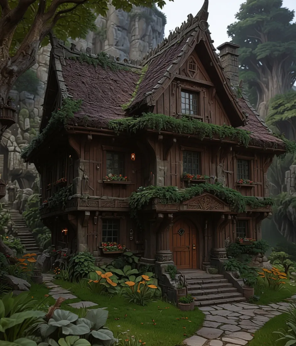 a cozy house - Free AI Photo Generator - starryai