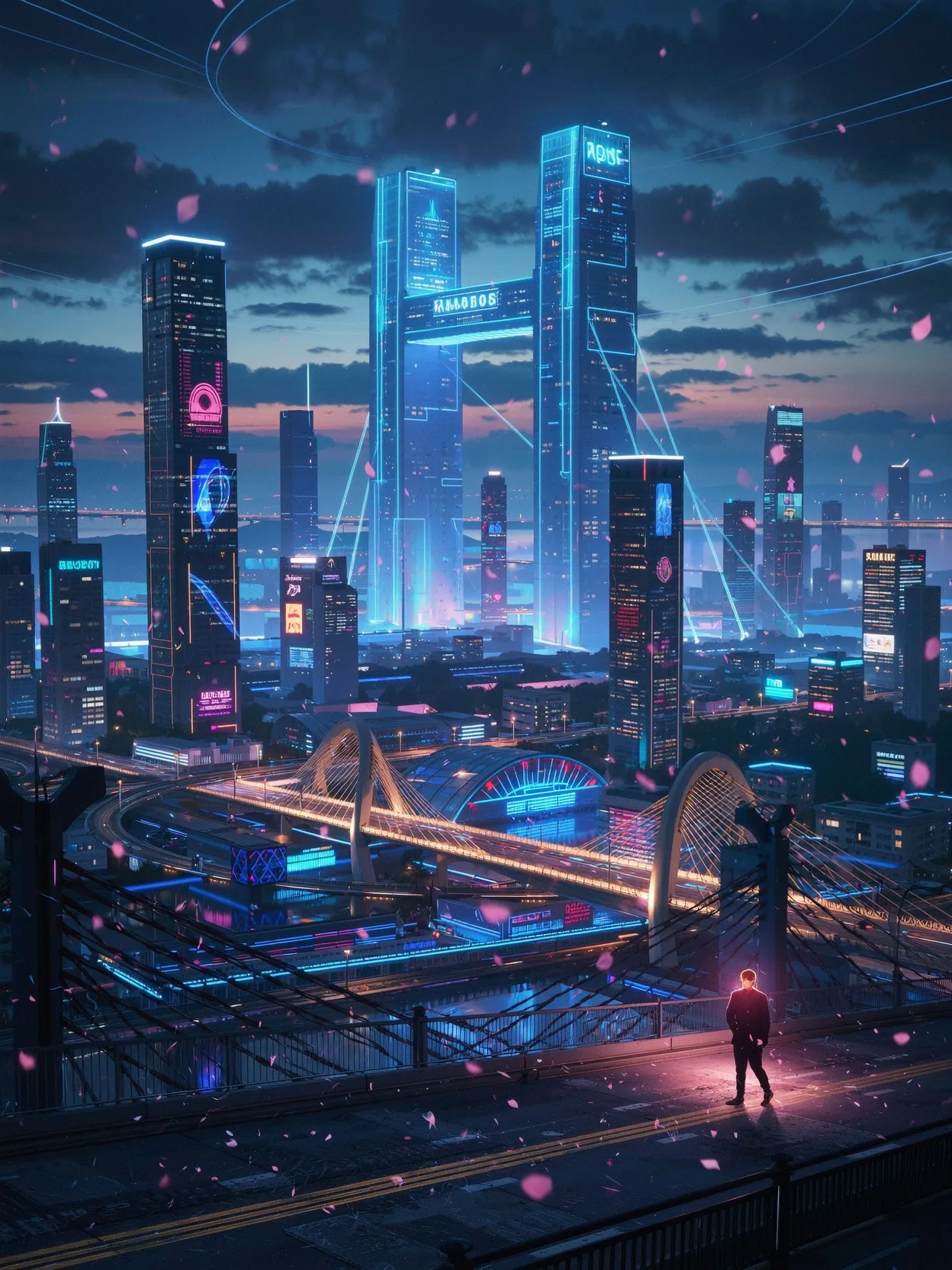 Echoes Tomorrow” A vast city its - Free AI Photo Generator - starryai
