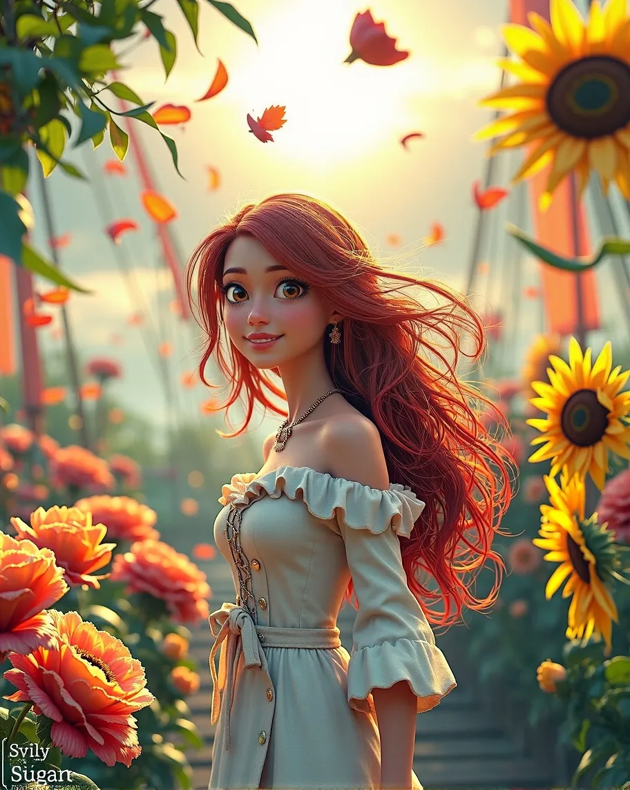 Digital painting, a smiling young - Free AI Photo Generator - starryai