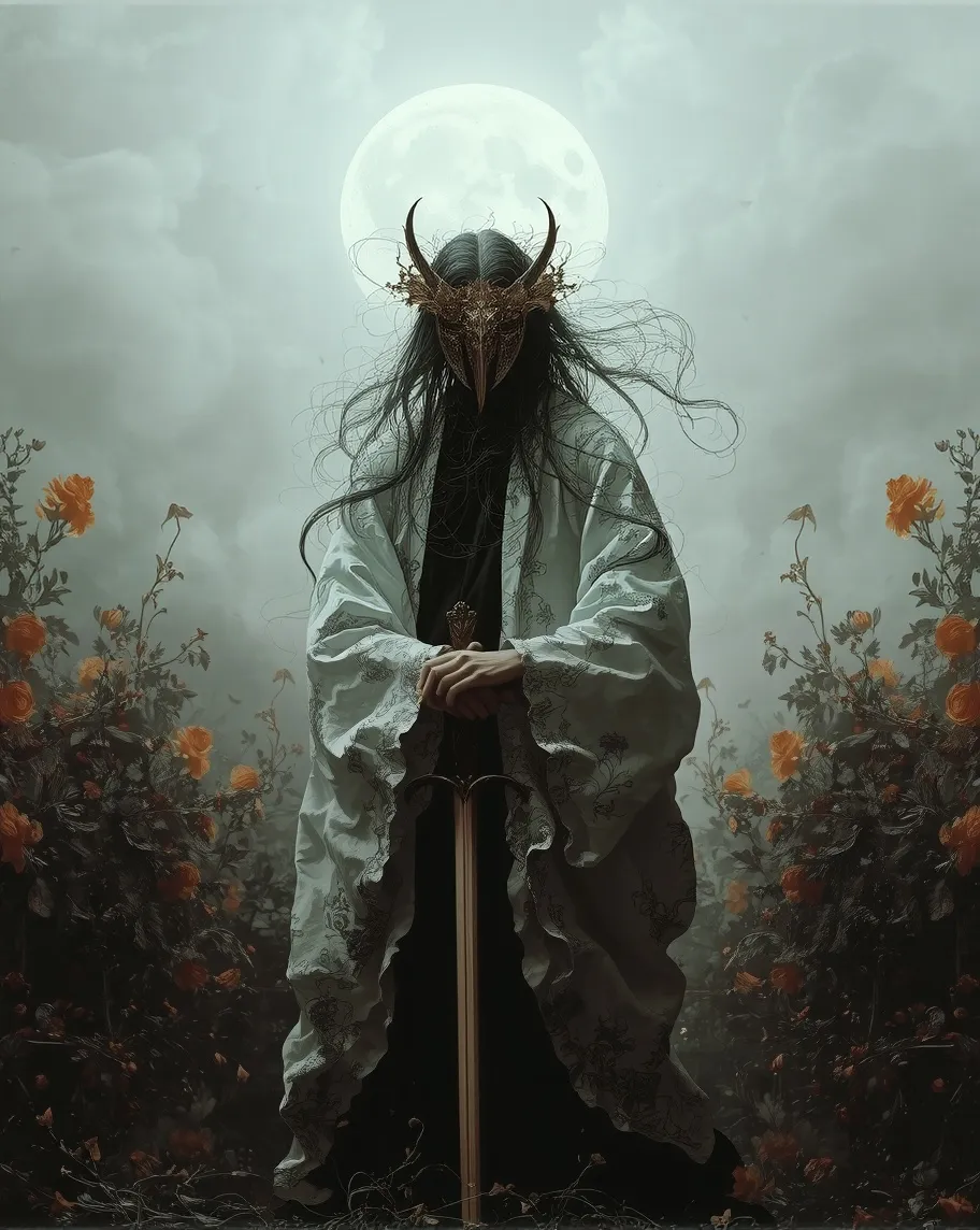 a mysterious masked figure a a - Free AI Photo Generator - starryai