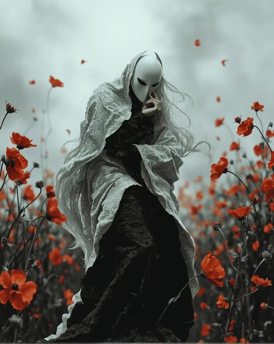 a mysterious masked figure a a - Free AI Photo Generator - starryai